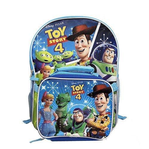 1716円 在庫処分 トイストーリー ランチバッグ付き リュック 男の子 ディズニー 15l リュックサック Pixar ブルー トイストーリー4 インポート 宅配便配送のみ
