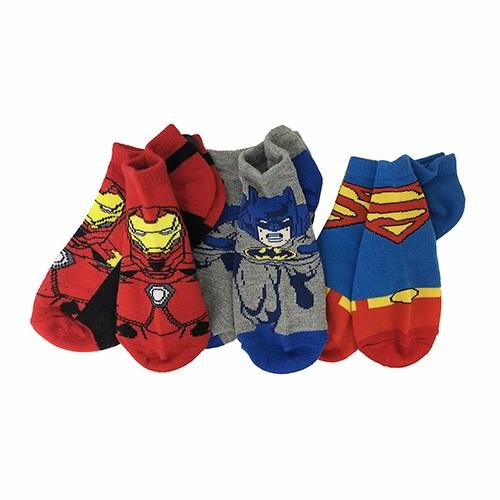 アメコミ ヒーロー （A）ソックス 3P セット 14202a 15cm 男の子 スーパーマン バットマン アイアンマン 靴下 くつ下 かっこいい 輸入品 |  | 01