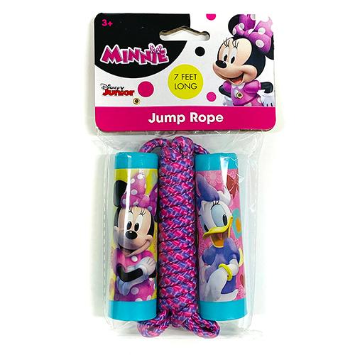ミニー なわとび 14413 子供用 DISNEY ディズニー minnie ミニーちゃん デイジー 縄跳び ロープ ピンク エメラルドグリーン 女の子 おもちゃ | 