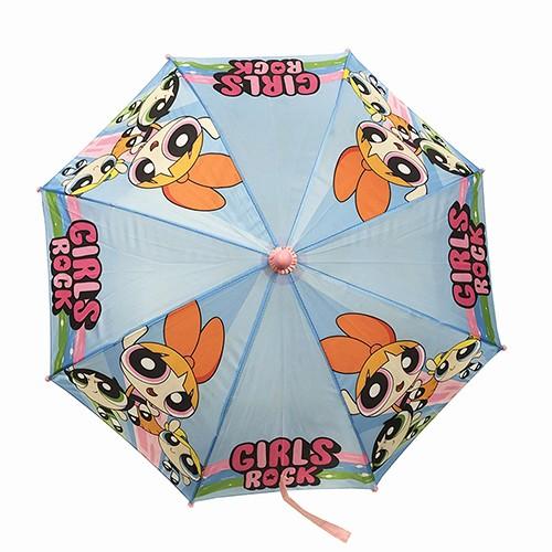 パワーパフガールズ 傘 40cm 子供用 14488 フィギュア付き 水色 ピンク