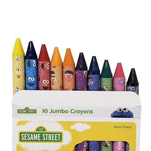 セサミストリート 10色セット クレヨン 14587 くれよん 文具 文房具