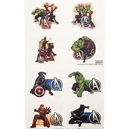 アベンジャーズ タトゥーシール (8コ入り) 14662 アイアンマン キャプテン・アメリカ TATOO タトゥー シール シート ボディシール ハロウィン |  | 01