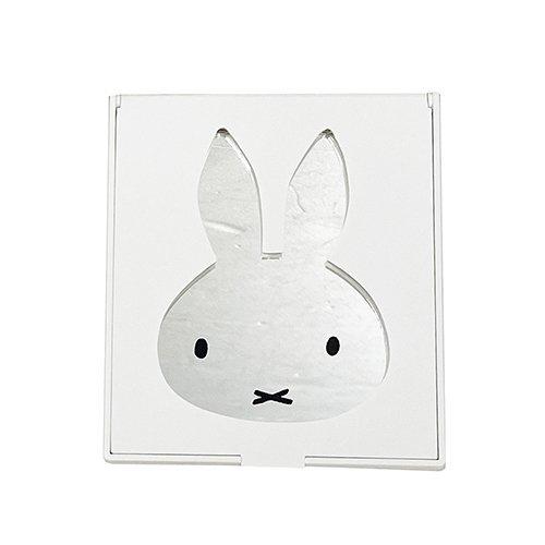 ミッフィー ダイカットミラー (ホワイト) 14726 白 ブルーナ コンパクト 収納 ミラー おしゃれ ポケットミラー 絵本 キャラクター グッズ 雑貨 | 