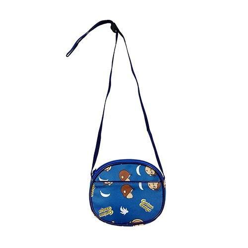 １着でも送料無料 おさるのジョージ ショルダーバッグ Sサイズ ブルー 147b バッグ 総柄 ポシェット かわいい 男の子 女の子 キャラクター グッズ 子ども Cisama Sc Gov Br