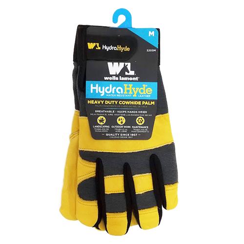 ウェルズラモント ハイドラハイド 耐水ワークグローブ カウハイド 手袋 メンズ M ベルトグレー 14815 牛革 作業用手袋 Wells Lamont Hydrahyde Hybrid |  | 06