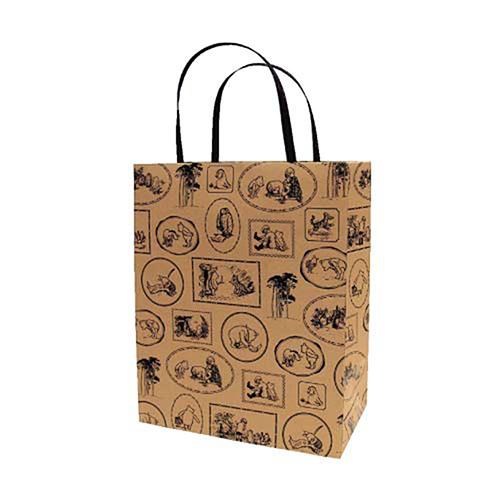 くまのプーさん キャリーバッグ (Ｍ) フレーム柄 14867 紙袋 ギフトバッグ ペーパーバッグ ディズニー プーさん おしゃれ 日本製 プレゼント かわいい |  | 01