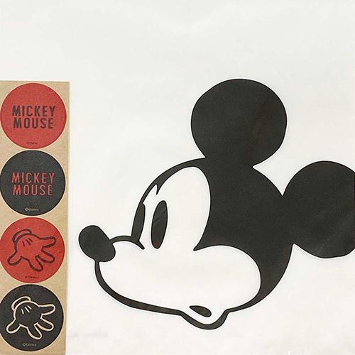 ミッキー フラットバッグ (M) フェイス 8枚入り 14945 紙袋 micky シンプル かわいい かっこいい 簡易包装 キャラクター｜pretzel｜02