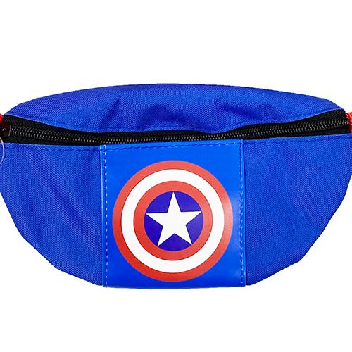 人気の春夏 キャプテン アメリカ ウエストポーチ ロゴ 子供用 バッグ かっこいい 男の子 ボディバッグ ブルー ディズニー キャラクター 雑貨 グッズ Wantannas Go Id