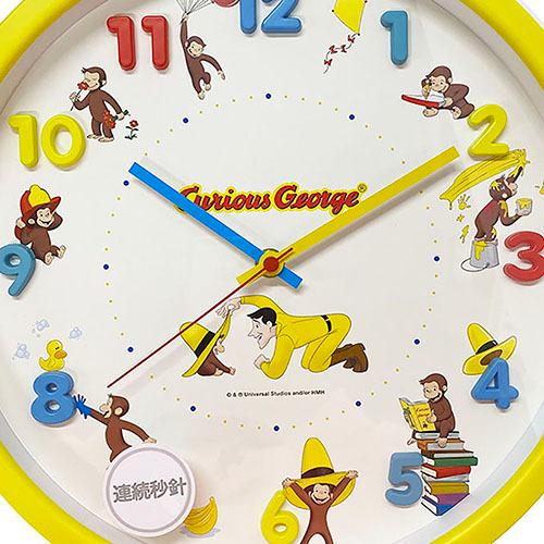 おさるのジョージ 壁掛け時計 イエロー 掛け時計 かわいい カラフル マルチカラー 女の子 男の子 キャラクター 雑貨 グッズ 子供部屋 インテリア Pretzel Net Yahoo 店 通販 Yahoo ショッピング