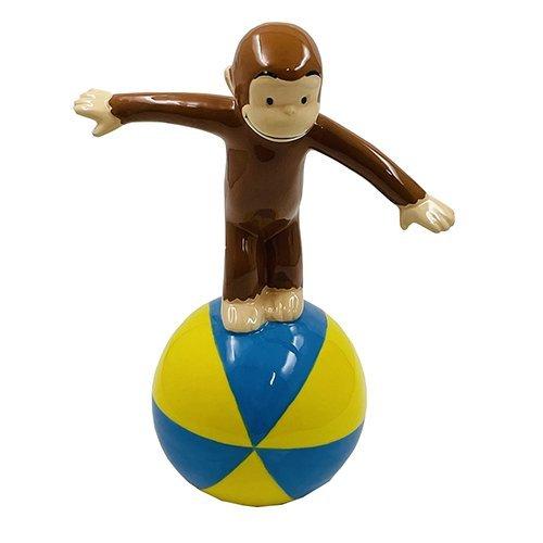 おさるのジョージ 貯金箱 （玉乗り） 15338 ちょきん箱 コインバンク