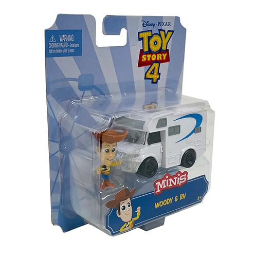 トイストーリー4 おもちゃ ミニカー フィギュア セット（ウッディー
