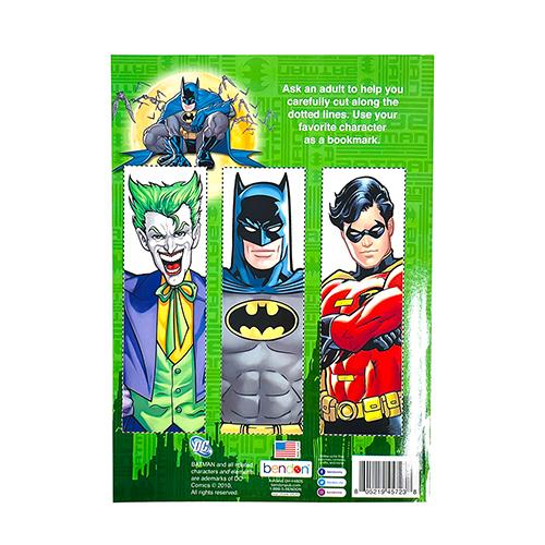 バットマン ぬりえ カラーリングブック 15391 DCコミックス ヒーロー かっこいい 英語 迷路 スーパーマン 知育 インポート｜pretzel｜05