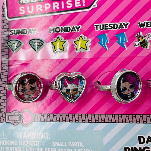 LOL アクセサリー ピアスシール＆リング セット 15413 エルオーエル キッズアクセサリー キッズアクセ ピアス リング |  | 01