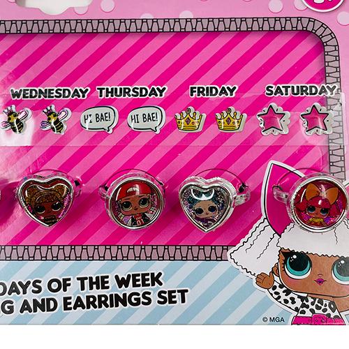 LOL アクセサリー ピアスシール＆リング セット 15413 エルオーエル キッズアクセサリー キッズアクセ ピアス リング |  | 02