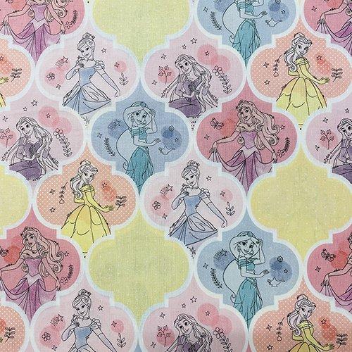 ディズニープリンセス 生地 ( アラベスク柄 / 幅108×30cm ) 15468-30
