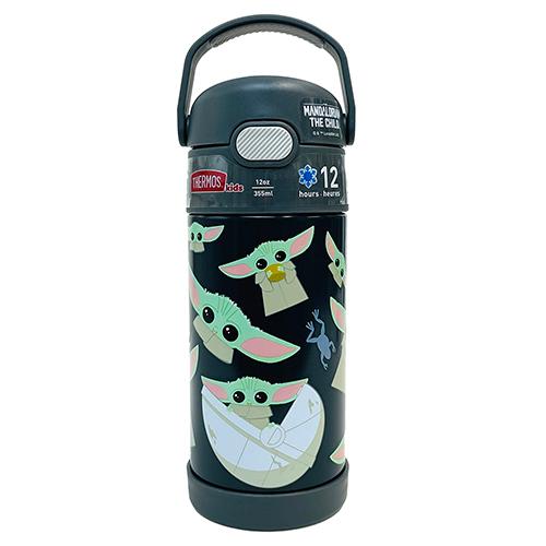 サーモス ストローボトル F410 ( ベビーヨーダ ) 15647 THERMOS 水筒 保冷 355ml ステンレス ストロー ワンタッチ スターウォーズ マンダロリアン｜pretzel｜04