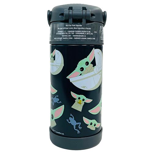 サーモス ストローボトル F410 ( ベビーヨーダ ) 15647 THERMOS 水筒 保冷 355ml ステンレス ストロー ワンタッチ スターウォーズ マンダロリアン｜pretzel｜05