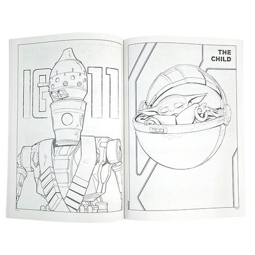 スターウォーズザマンダロリアン ぬりえ 背景ブルー ぬり絵 カラーリングブック 迷路 おもちゃ キッズ 子供 スターウォーズ ヨーダ インポート Pretzel Net Yahoo 店 通販 Yahoo ショッピング