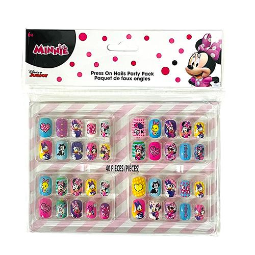 ミニー ネイルチップ 40個入り 15770 MINNIE ディズニー ミニーちゃん グッズ 付け爪 キッズ キッズコスメ キッズネイル ネイルセット お化粧 ネイル | 