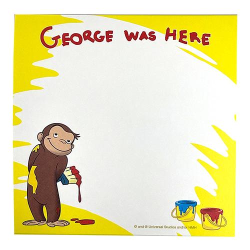 おさるのジョージ スクエアメモ帳 ペンキ メモ帳 メモ 四角 かわいい ジョージ 紙 文房具 文具 ステーショナリー グッズ 雑貨 Pretzel Net Yahoo 店 通販 Yahoo ショッピング