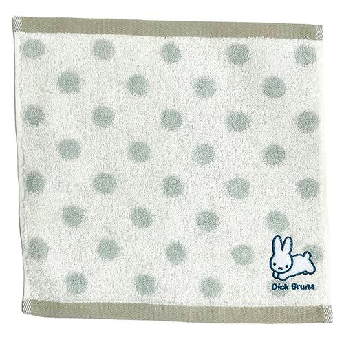 ディックブルーナ うさぎ ワンポイント刺繍ハンカチ GY 15917 ブルーナ