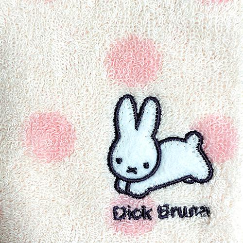 ディックブルーナ うさぎ ワンポイント刺繍ハンカチ PK 15918 ブルーナ