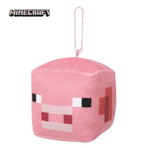 マインクラフト キューブボールチェーンマスコット ( ブタ ) 16102 マイクラ グッズ ぬいぐるみ Minecraft ゲーム キャラクター MCT-CB-BU | 