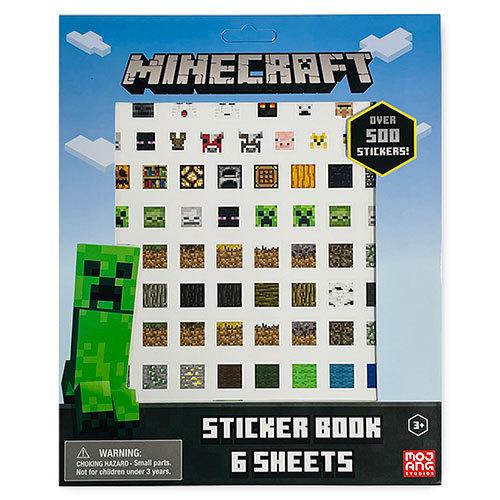 マインクラフト ステッカー ブック OVER500 6シート 16154 マイクラ