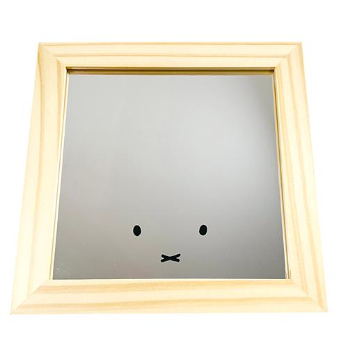 ミッフィー スクエア ウッド ミラー ( フェイス ) 16263 鏡 置き鏡
