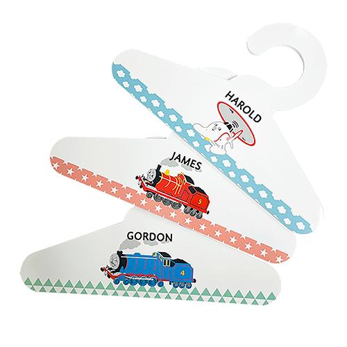 きかんしゃトーマス キッズ用 スチレンボード ハンガー ( ホワイト ) 16284 Thomas トーマス グッズ キャラクターグッズ 衣類整理 はんがー 5本組 |  | 02