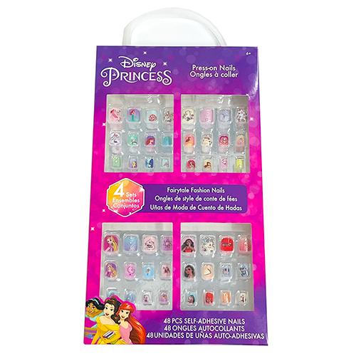 ディズニープリンセス ネイルチップ 48個入り 16429 ディズニー グッズ おもちゃ アクセ ネイル ネイルグッズ つけ爪 つけづめ 接着剤付き おしゃれ カラフル | 