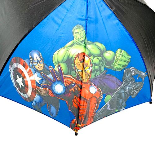 アベンジャーズ 子供用 傘 ( ブルー×ブラック ) 16435 かさ 雨具 雨傘