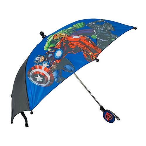 アベンジャーズ 子供用 傘 ( ブルー×ブラック ) 16435 かさ 雨具 雨傘