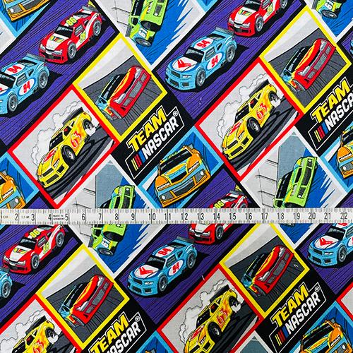 生地 綿100％ NASCAR ナスカー 【50cm以上10cm単位】 16472 布 車 