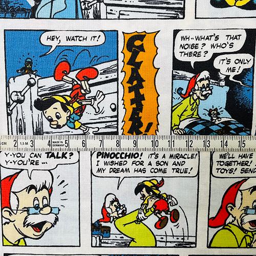 生地 綿100％ ピノキオ コミック柄 【50cm以上10cm単位】 16474 布 ディズニー 布地 キャラクター生地 入園 入学 入園準備 入学準備 輸入品 コットン |  | 01