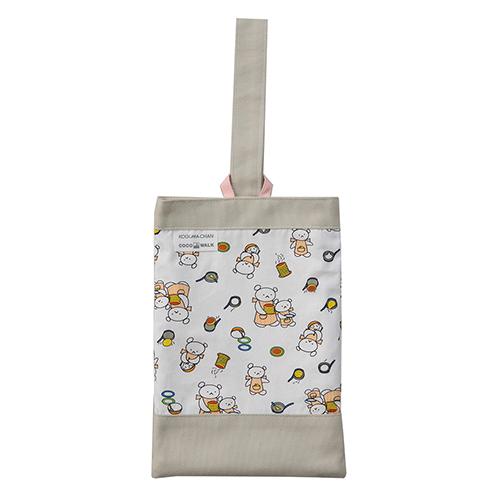 おしんこページ　上履き入れ こぐまちゃん シューズバッグ（オフホワイト） 16486 上履き入れ