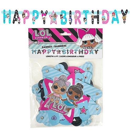 LOLサプライズ バースデーバナー 16552 バナー 飾り デコレーション パーティーグッズ 誕生日 バースデー Birthday キャラクター グッズ 輸入 | 