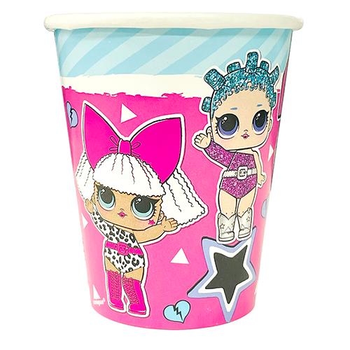 LOLサプライズ 紙コップ 8個入り 16554 カップ コップ 使い捨て パーティーグッズ ペーパーカップ BBQ アウトドア かわいい エルオーエル |  | 02