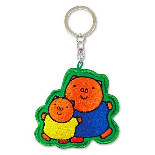 ミッフィー キーホルダー 刺繍マスコットキーチェーン ( ポピーと