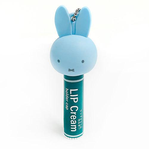 ミッフィー リップクリーム キャップ FACE ( スカイブルー ) 16589 miffy キーホルダー リップホルダー リップクリームホルダー ハンコホルダー ハンコキャップ｜pretzel｜04