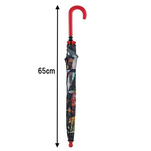 カーズ 子供用 傘 ( 45cm ) 16623 かさ カサ 雨傘 長傘 レイングッズ 雨具 手開き ディズニー ピクサー CARS マックィーン ブラック レッド |  | 02