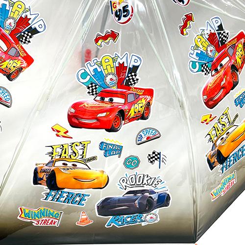 カーズ 子供用 ビニール 傘 ( 45cm ) 16627 かさ カサ 雨傘 長傘 レイングッズ 雨具 手開き ディズニー ピクサー CARS マックィーン 車 |  | 03