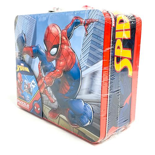 スパイダーマン 缶ボックス入り 48ピース パズル 16702 おもちゃ