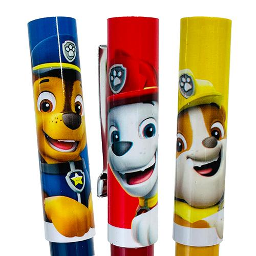 パウ・パトロール パウパトロール ボールペン 3本 セット 16726 ペン 黒 ブラック 文房具