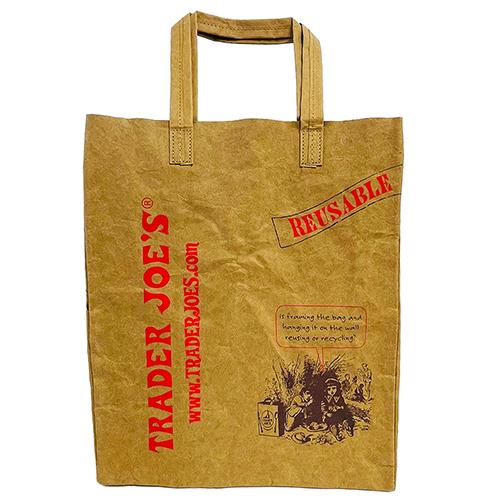 トレーダージョーズ ウォッシャブル ペーパー グローサリー バッグ 16733 トレジョ トートバッグ 洗える エコバッグ サステナブル Trader Joe's |  | 01