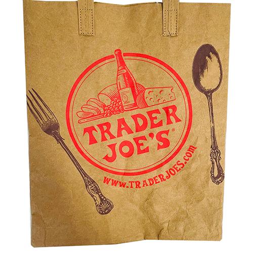 トレーダージョーズ ウォッシャブル ペーパー グローサリー バッグ 16733 トレジョ トートバッグ 洗える エコバッグ サステナブル Trader Joe's |  | 02