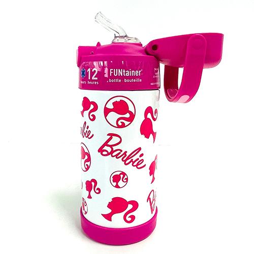 サーモス ストローボトル F410 ( バービー 総柄 ) 16774 THERMOS 水筒 保冷 355ml Barbie グッズ ステンレス ストロー ワンタッチ キッズ 女の子 輸入品 | THERMOS | 01