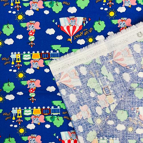生地 綿100％ ( ダンボ サーカス ) 【50cm以上10cm単位】 16916 布