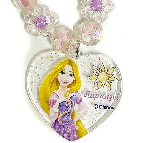 ディズニープリンセス フラワー ビーズ ネックレス ( ラプンツェル ) 16933 アクセ アクセサリー ペンダント ハート 花 クリアビーズ |  | 01
