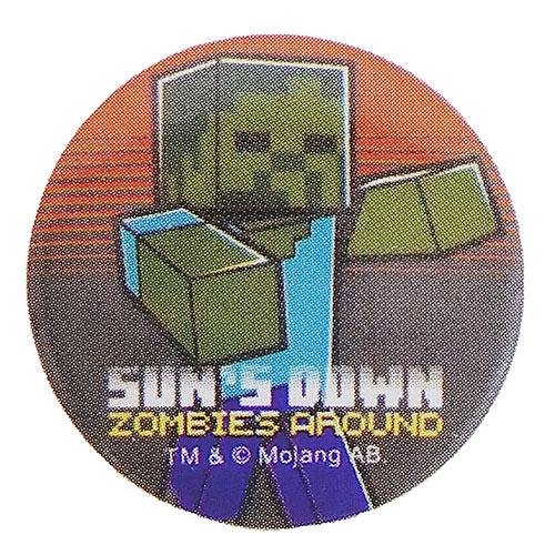 マインクラフト 缶バッジ ( ゾンビ ) zombie 16985 Minecraft ゲーム